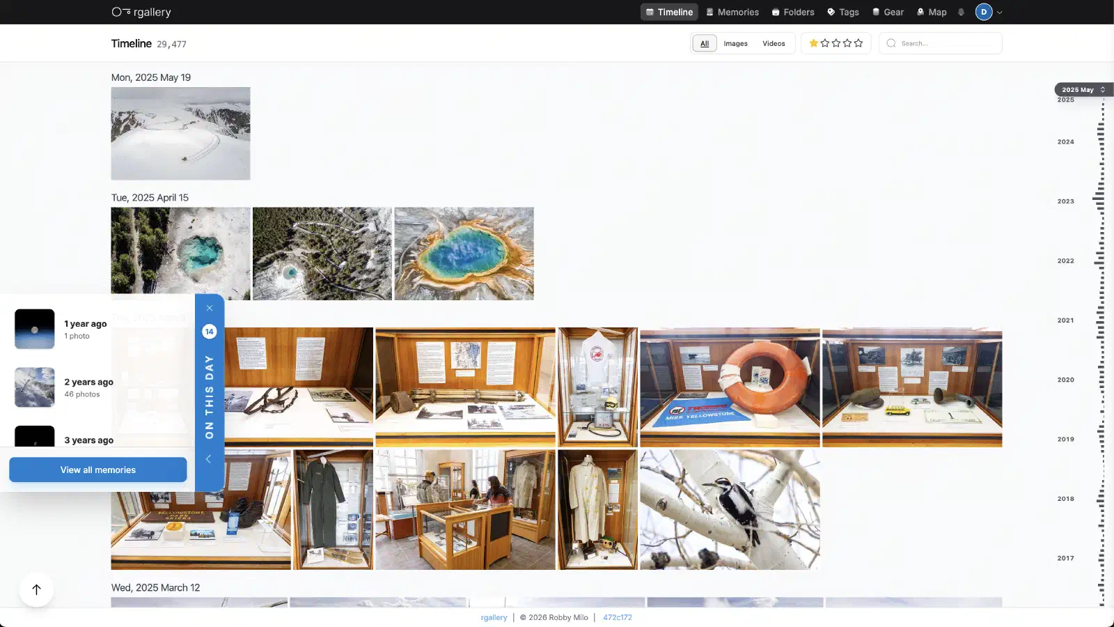 R Gallery Example rgallery user interface
